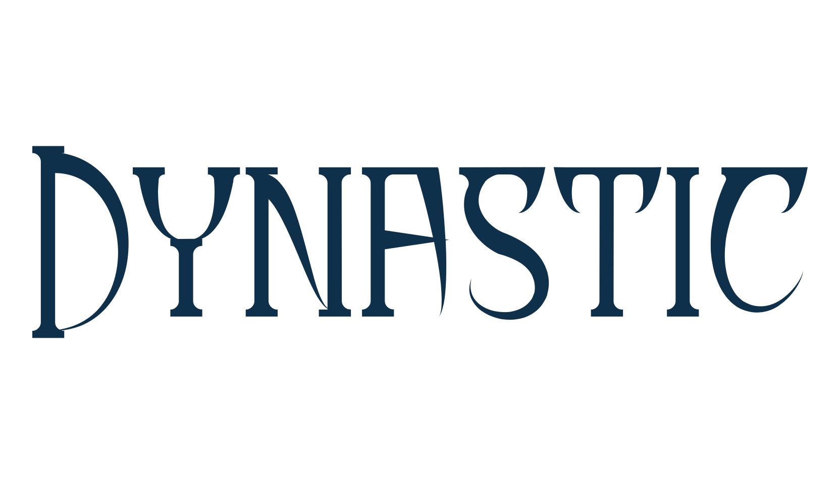 Dynastic, retro font preview