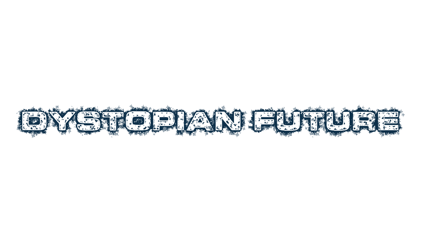 Dystopian Future, fancy destroy decorative font preview