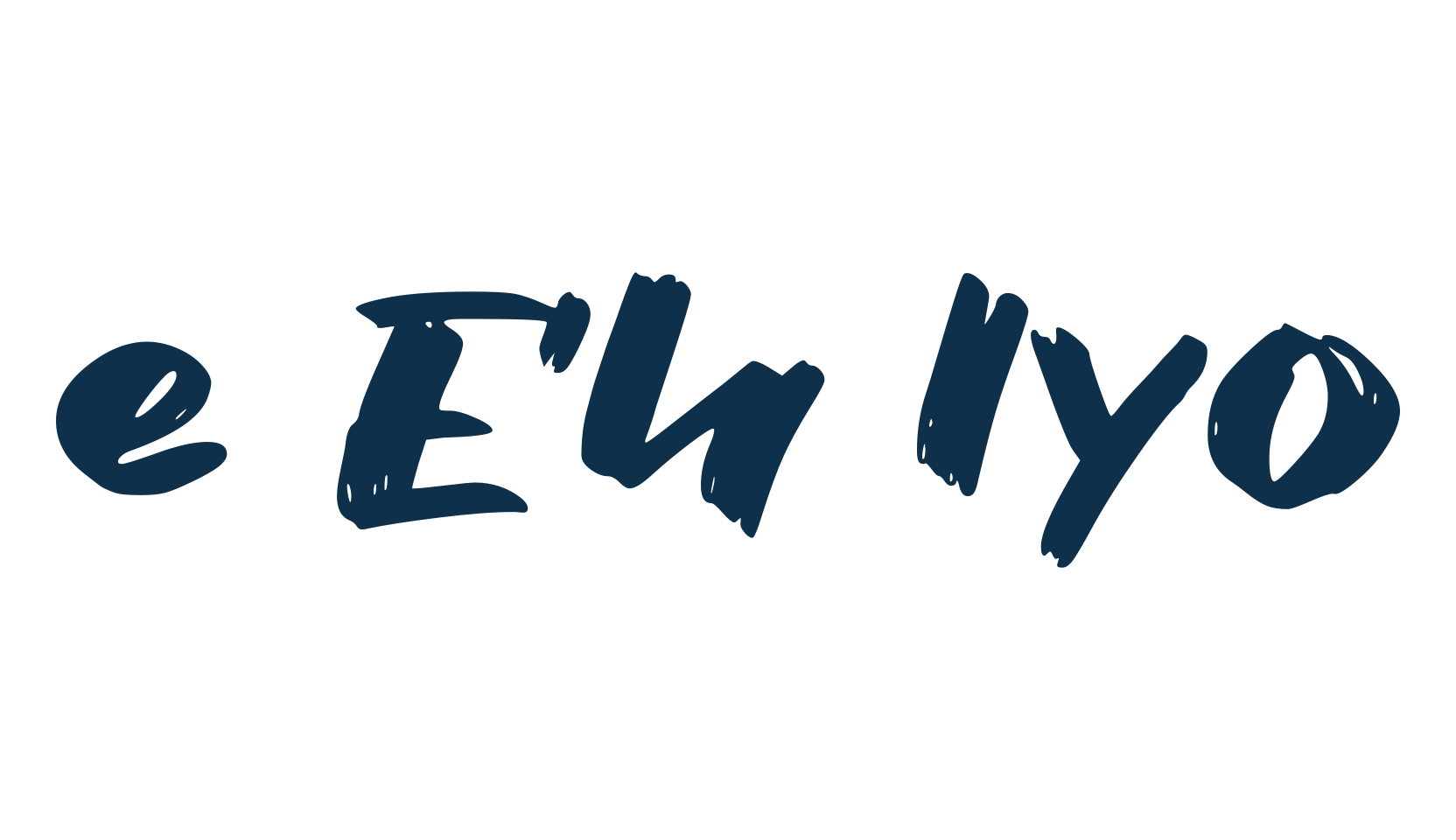 e Eh Iyo, script brush fancy decorative calligraphy font preview