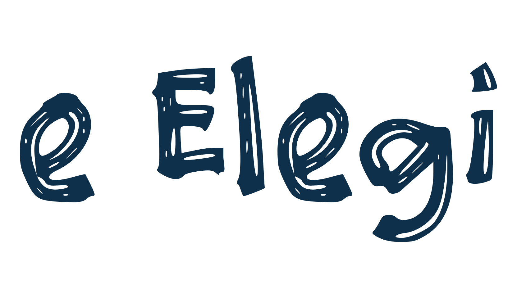 e Elegi, fancy various decorative font preview
