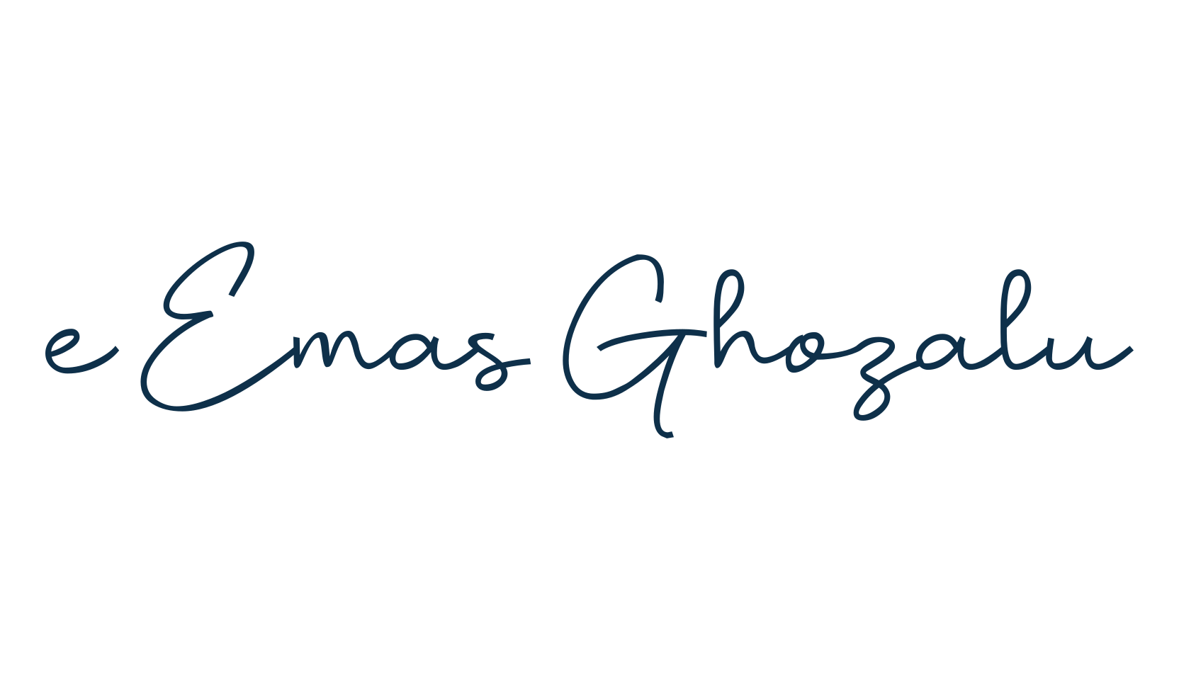 e Emas Ghozalu, script handwritten fancy decorative calligraphy font preview