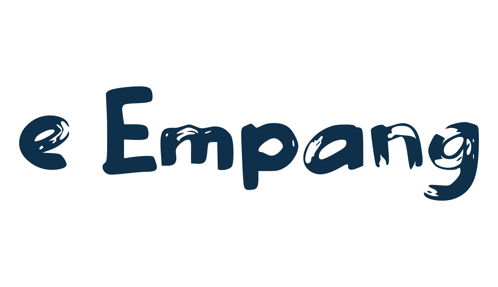 e Empang, brush font preview