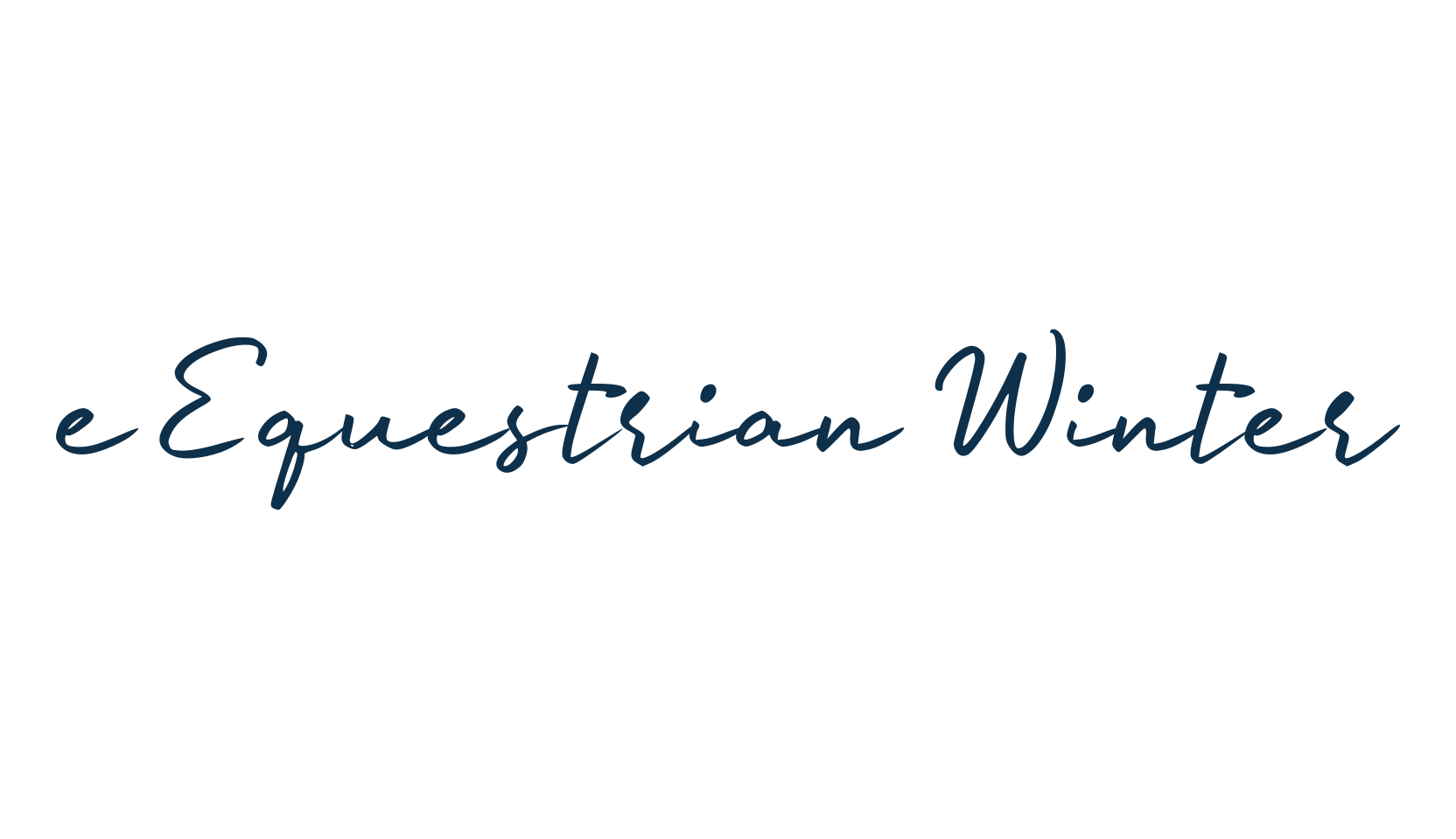 e Equestrian Winter, handwriting font preview