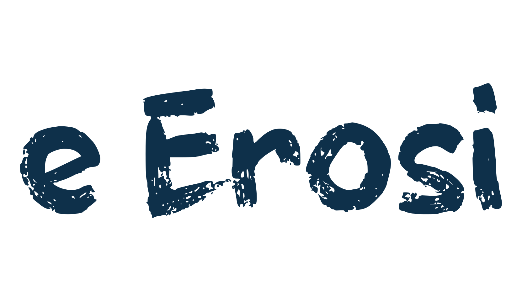 e Erosi, fancy eroded decorative font preview