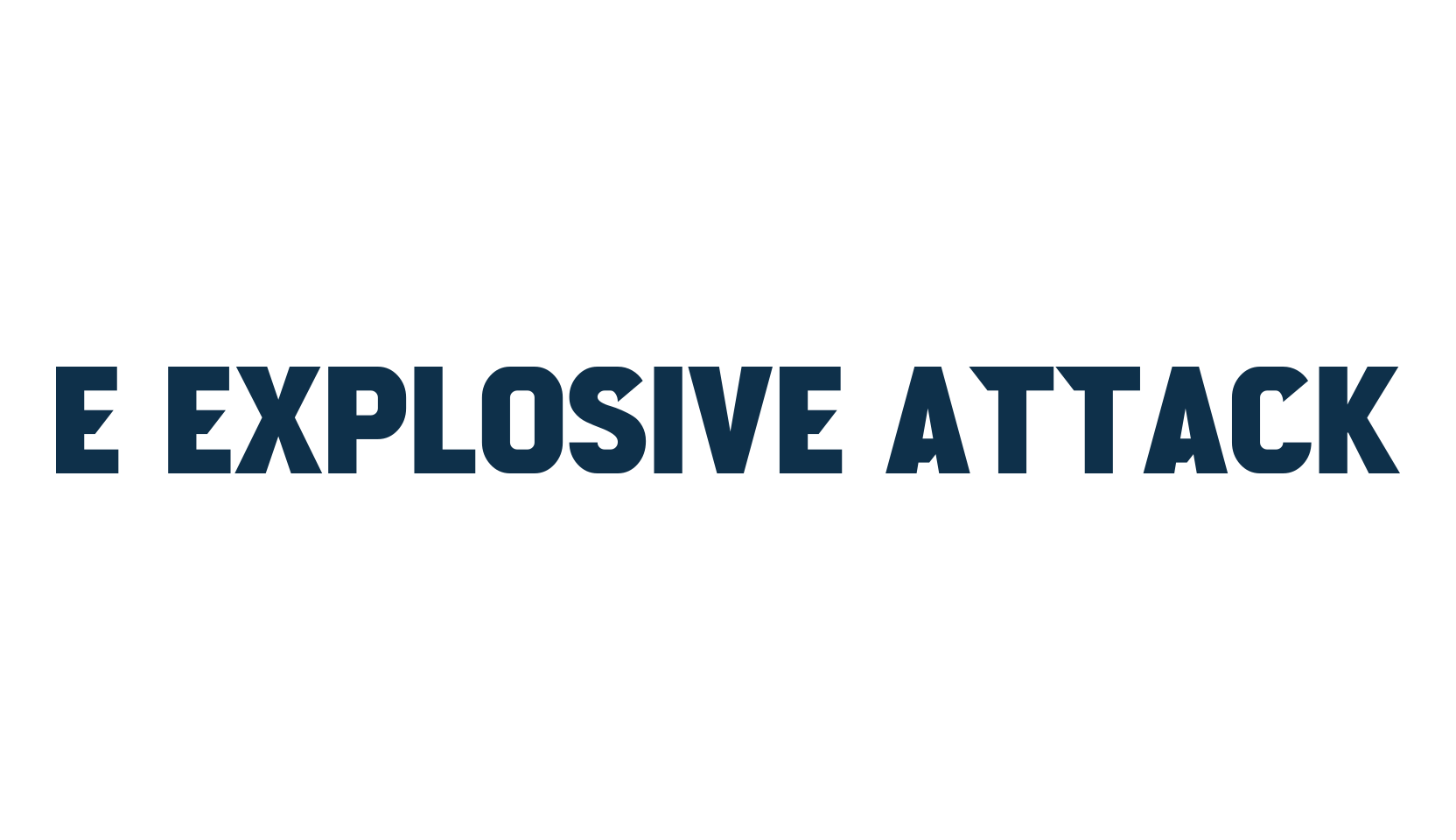e Explosive Attack, various font preview
