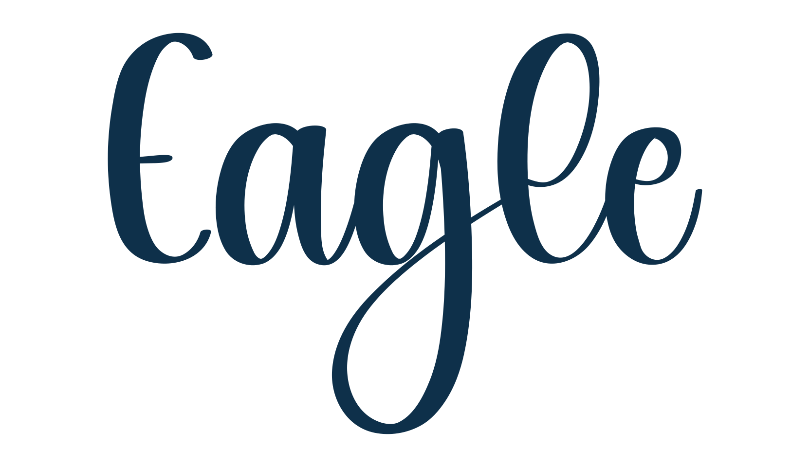 Eagle, handwriting font preview