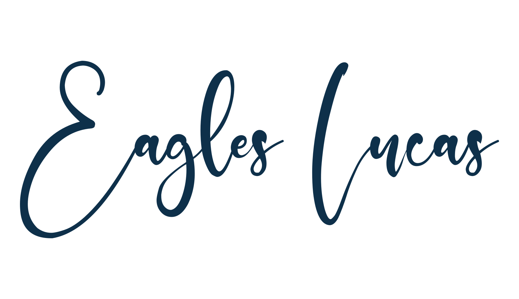 Eagles Lucas, fancy various decorative script calligraphy font preview