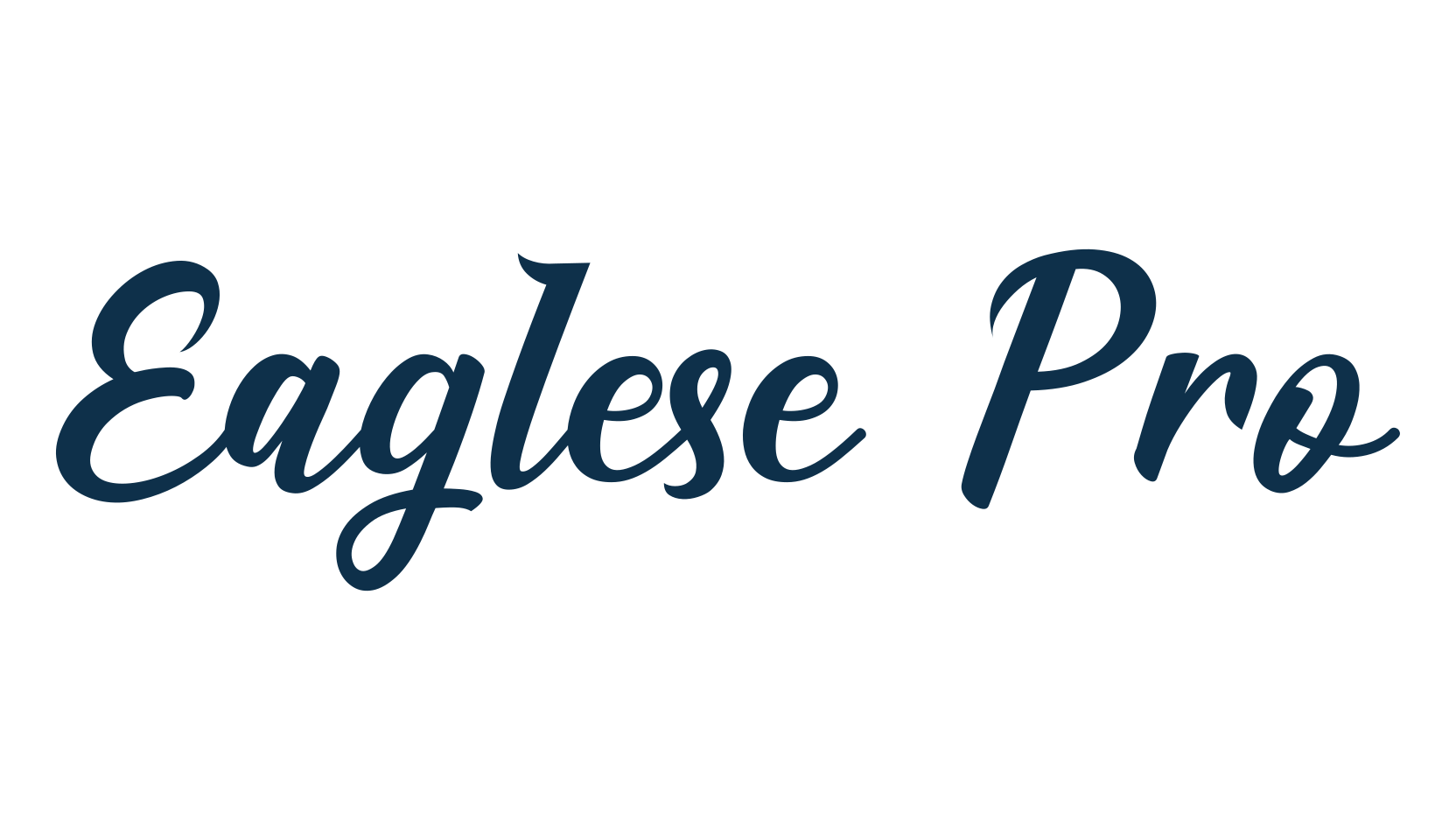 Eaglese Pro, fancy various decorative script calligraphy font preview