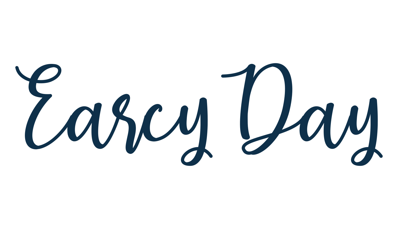 Earcy Day, script calligraphy fancy decorative font preview