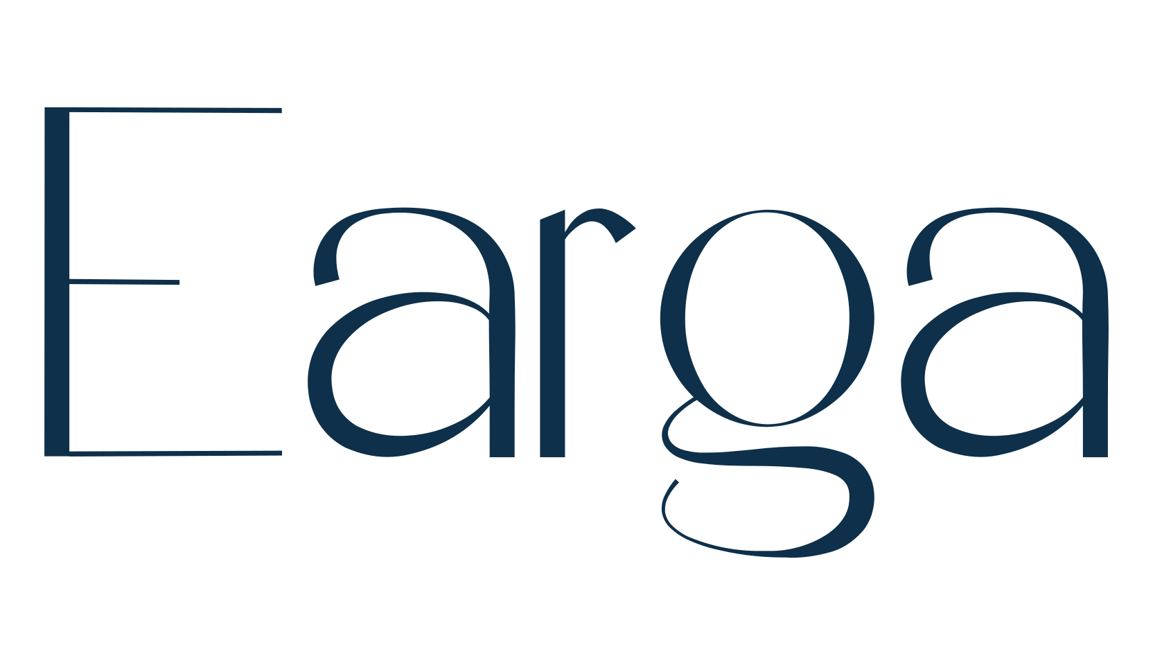 Earga, basic sans serif font preview