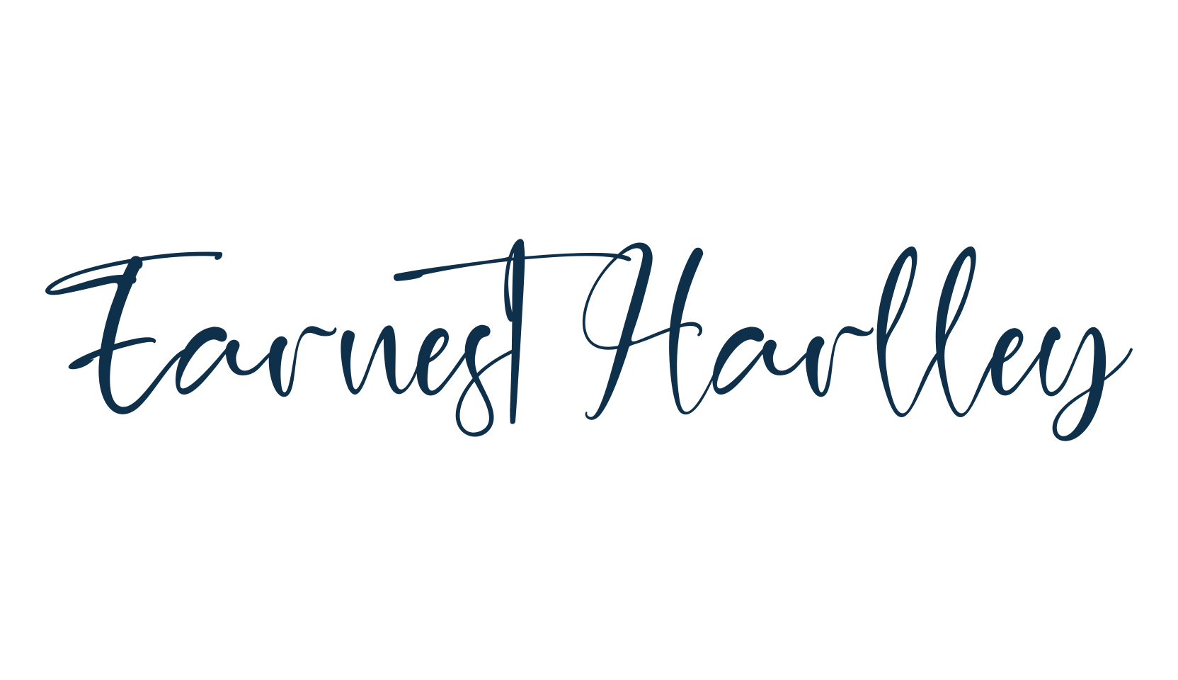 Earnest Harlley, script calligraphy fancy decorative font preview