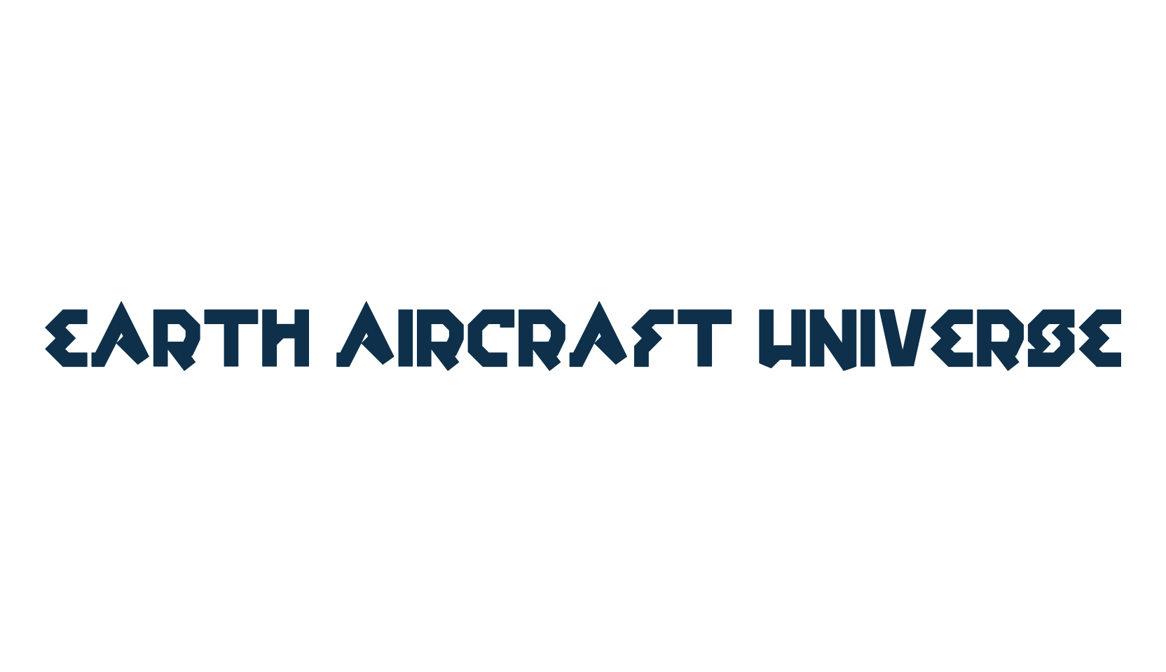 Earth Aircraft Universe, fancy various techno sci-fi font preview