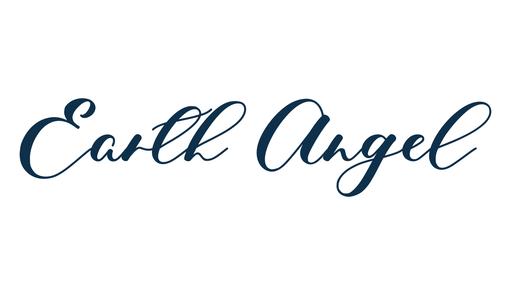 Earth Angel, script calligraphy fancy decorative font preview