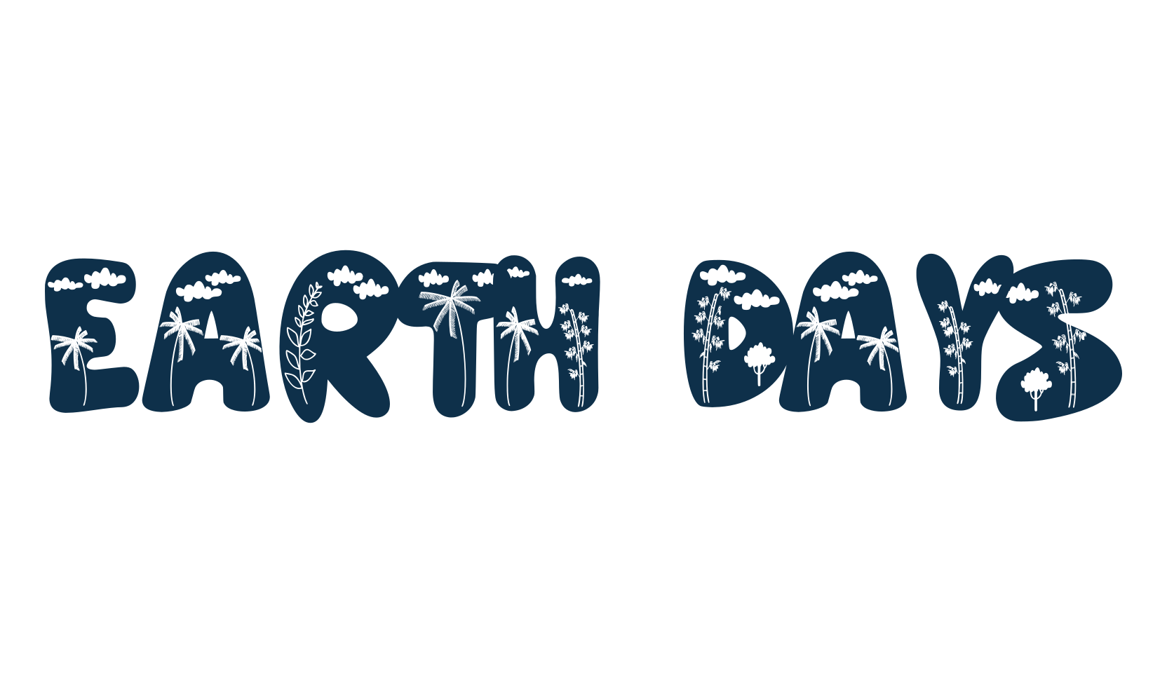 Earth Days, fancy decorative font preview