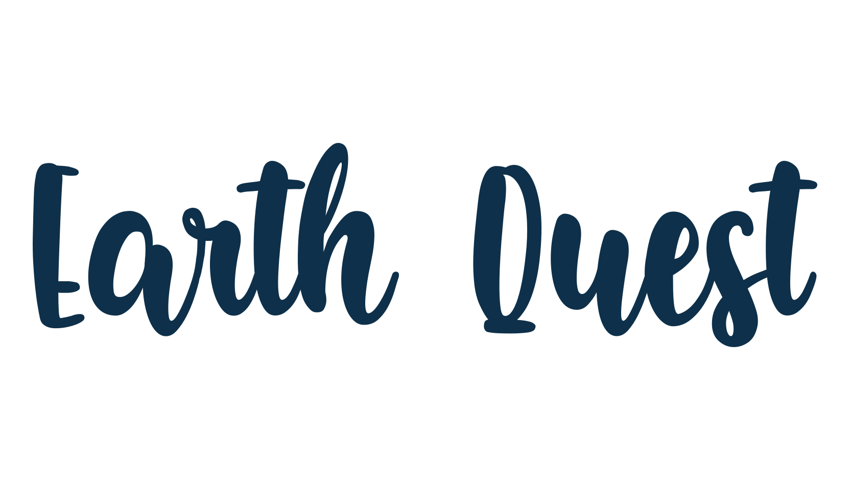 Earth Quest, handwriting font preview