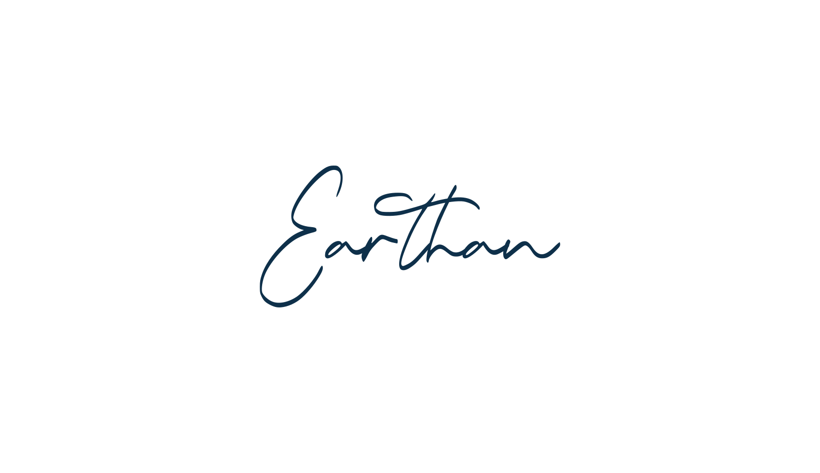 Earthan, handwriting font preview