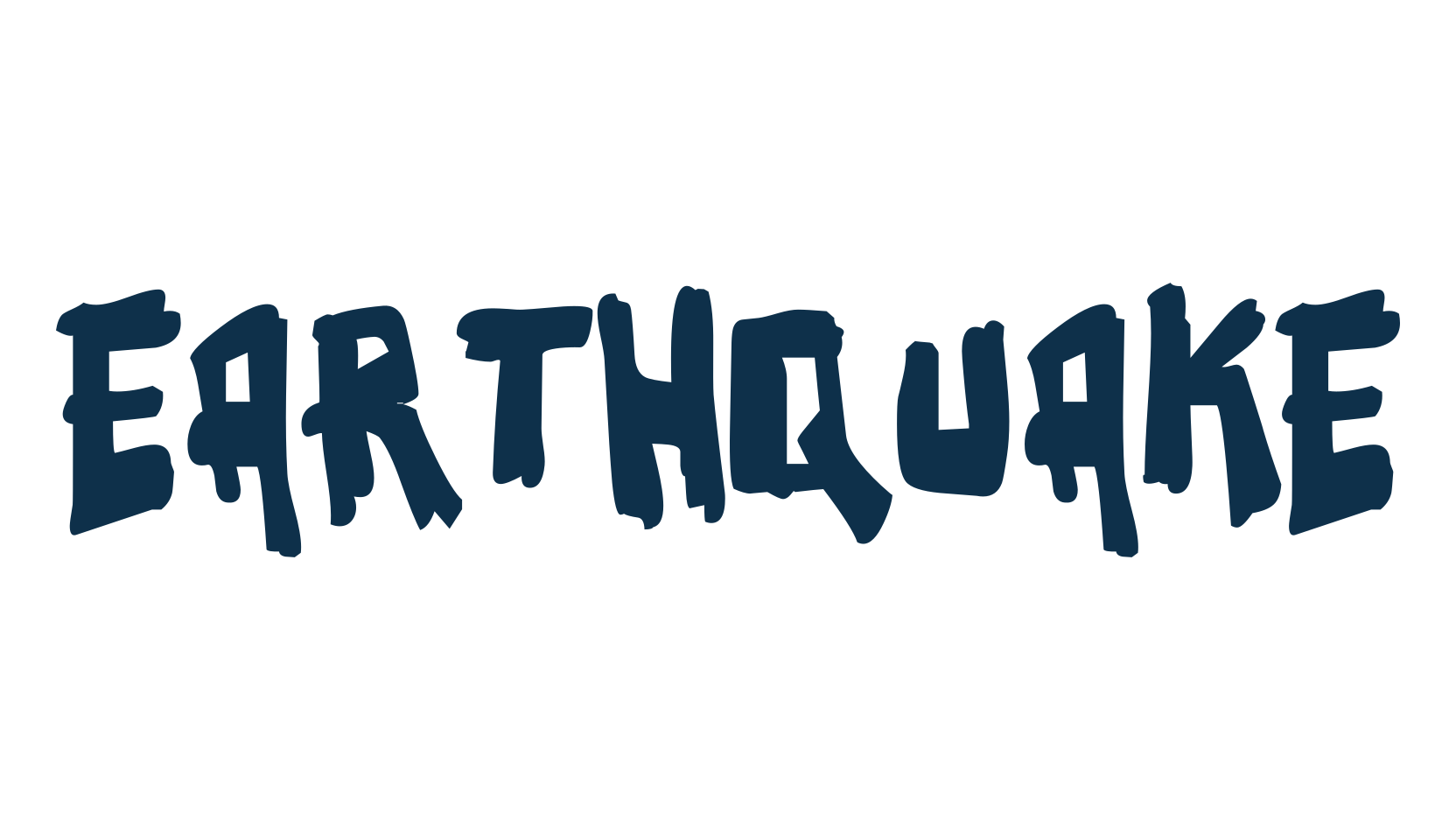 Earthquake, display market font preview