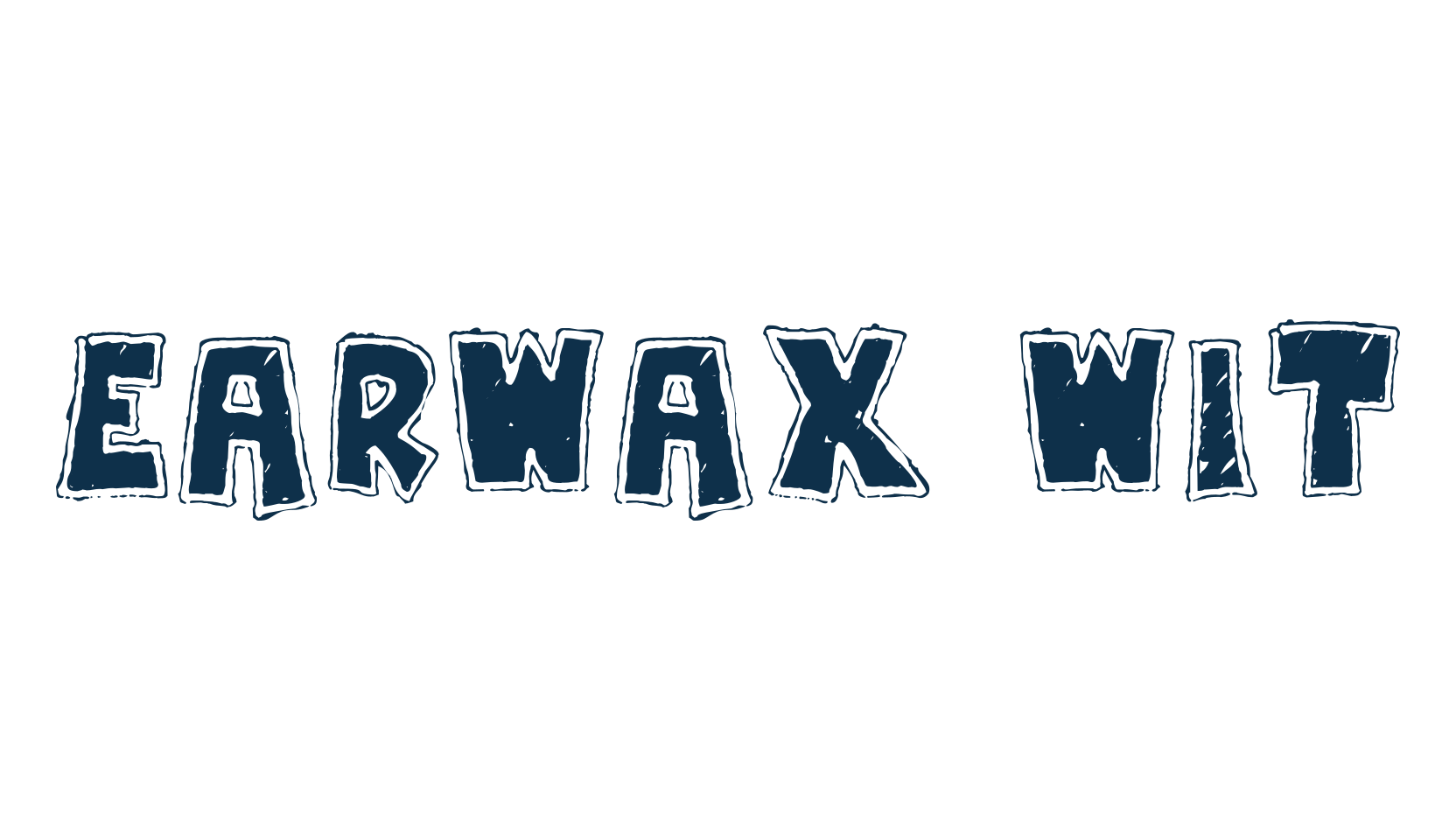 Earwax Wit, fancy cartoon decorative font preview
