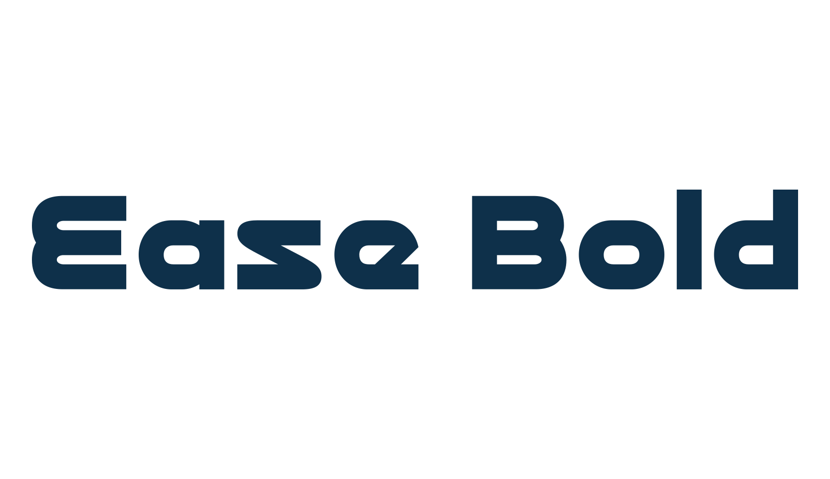 Ease Bold, basic sans serif font preview