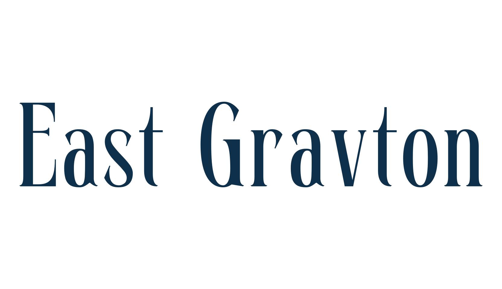 East Gravton, basic serif font preview