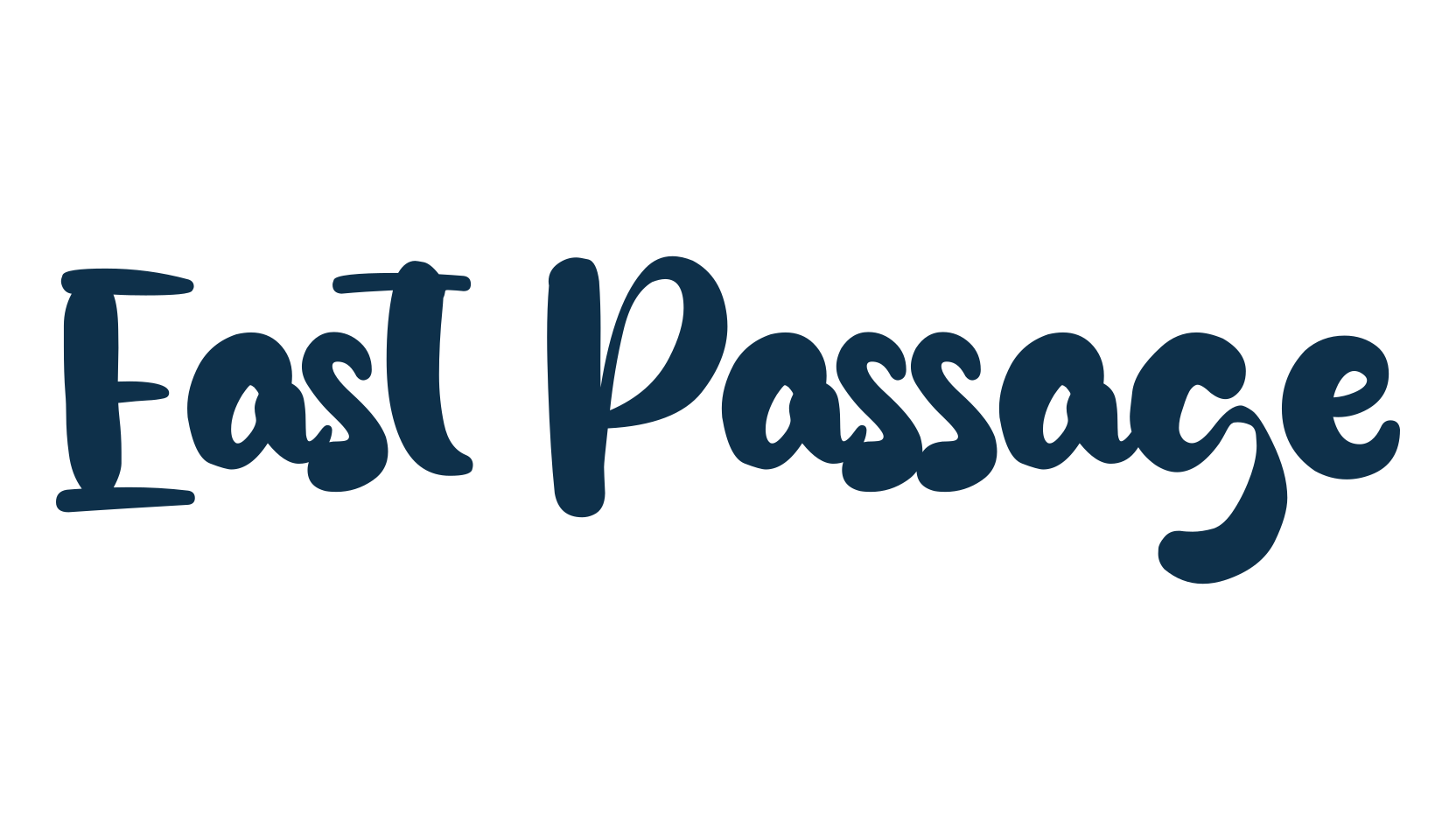 East Passage, various font preview