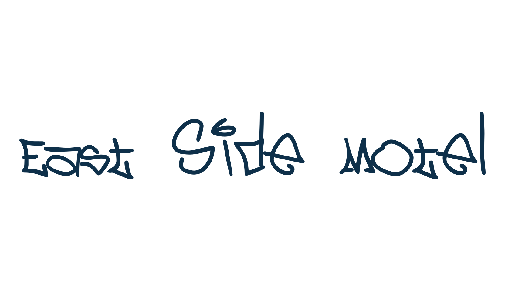 East Side Motel, script graffiti fancy decorative calligraphy font preview