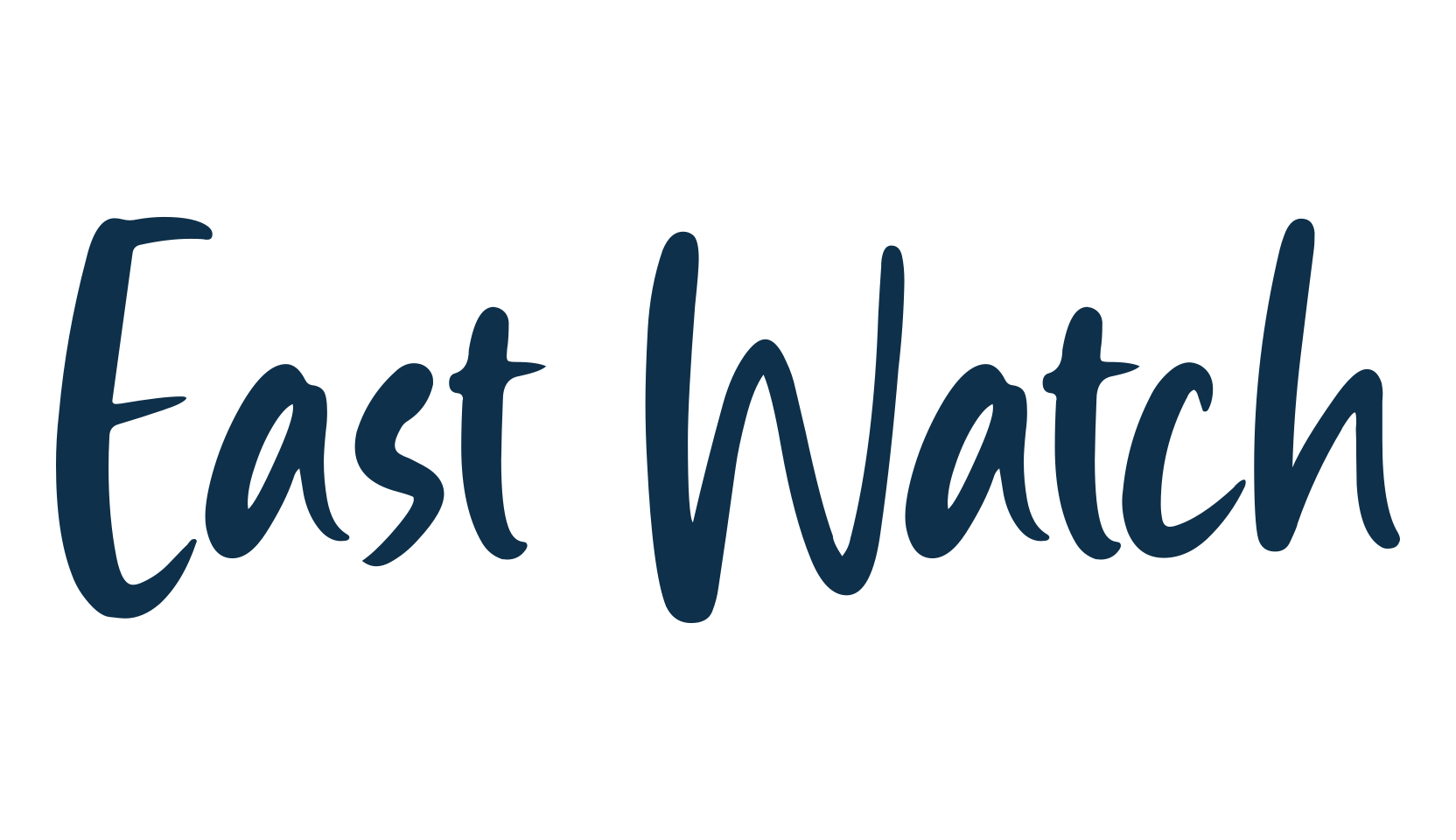 East Watch, script handwritten fancy decorative calligraphy font preview