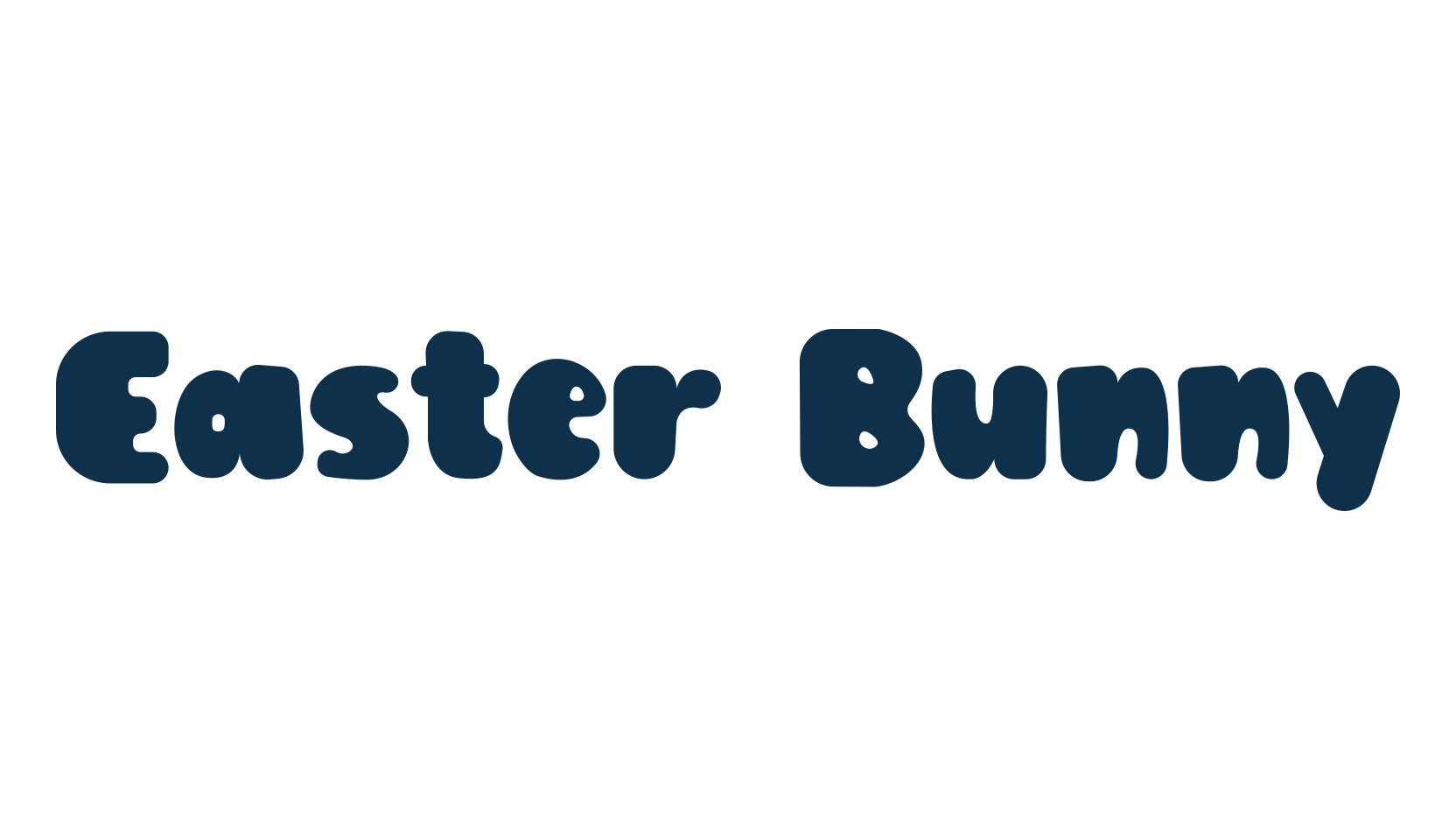 Easter Bunny, fancy cartoon decorative font preview