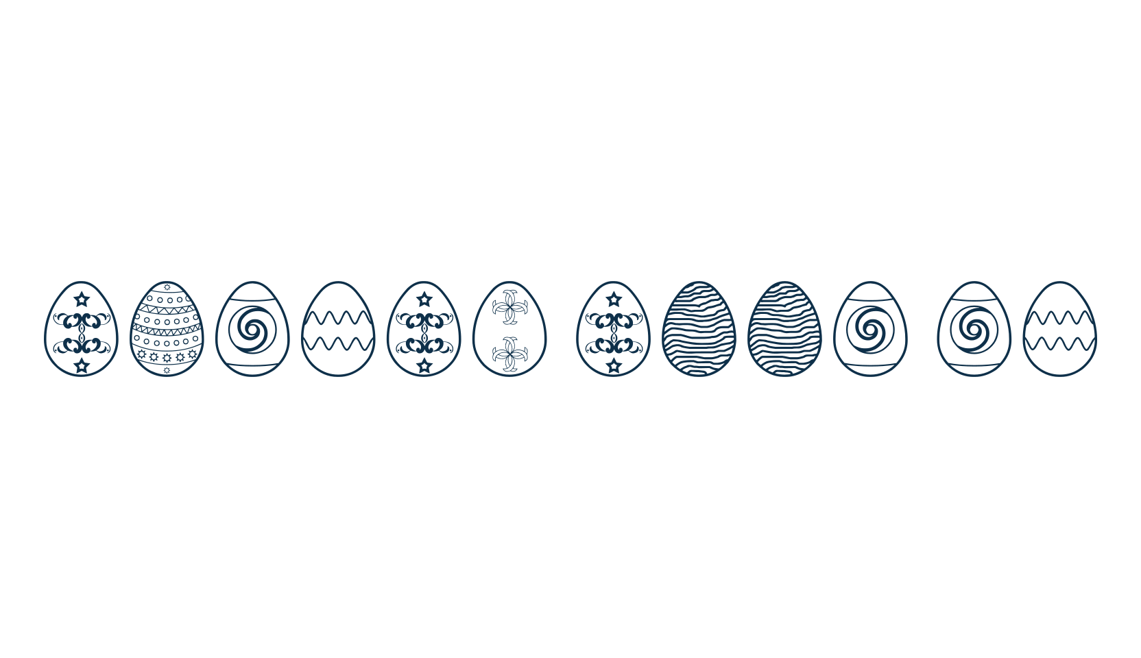 Easter Eggs ST, display market font preview