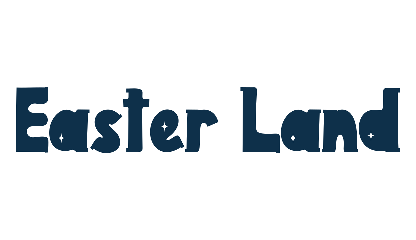 Easter Land, fancy various decorative font preview