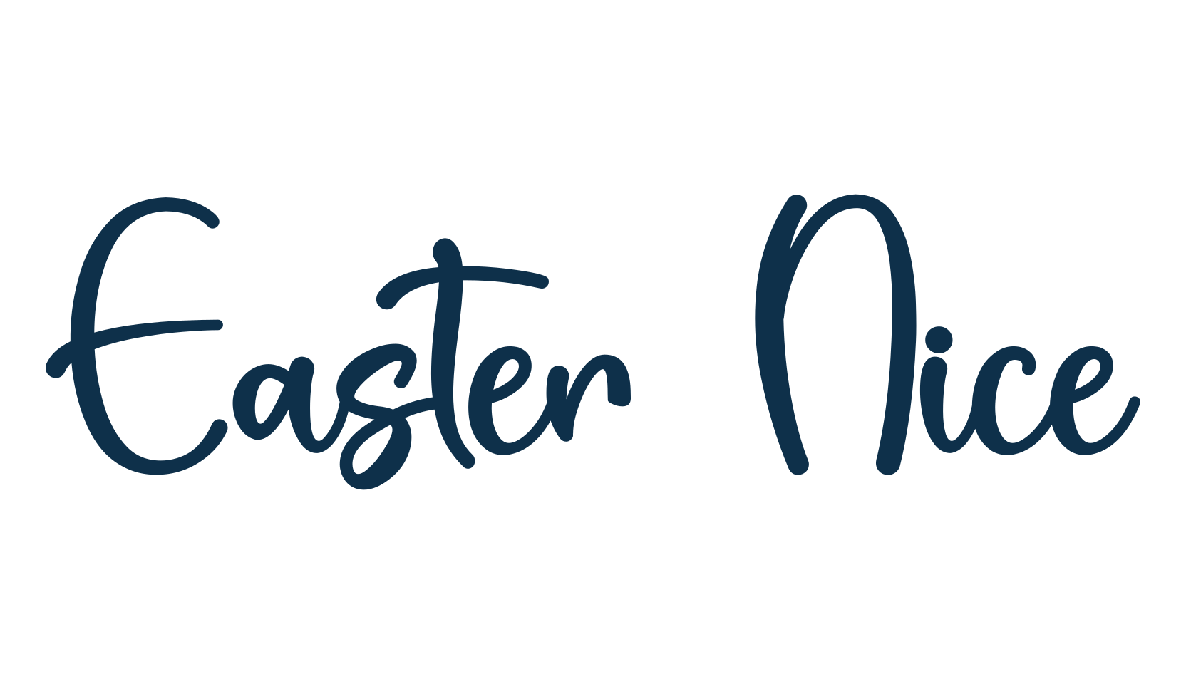Easter Nice, handwriting font preview