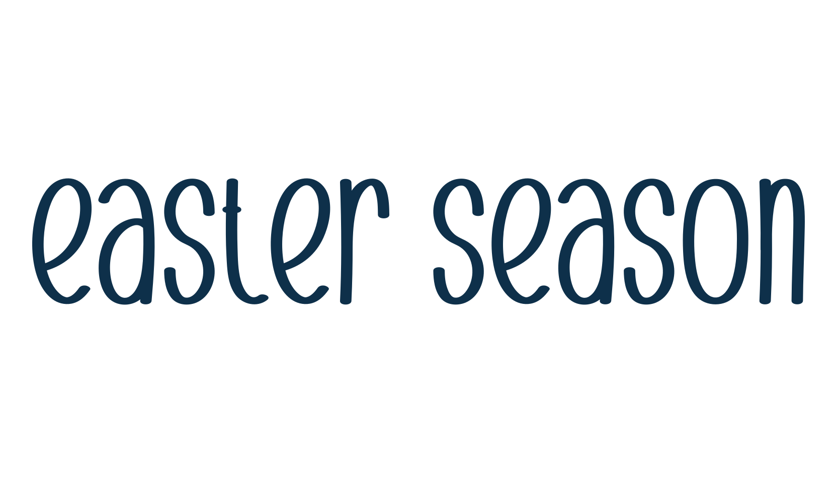 Easter Season, fancy decorative font preview