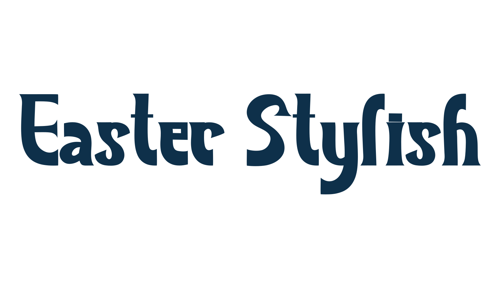 Easter Stylish, various font preview