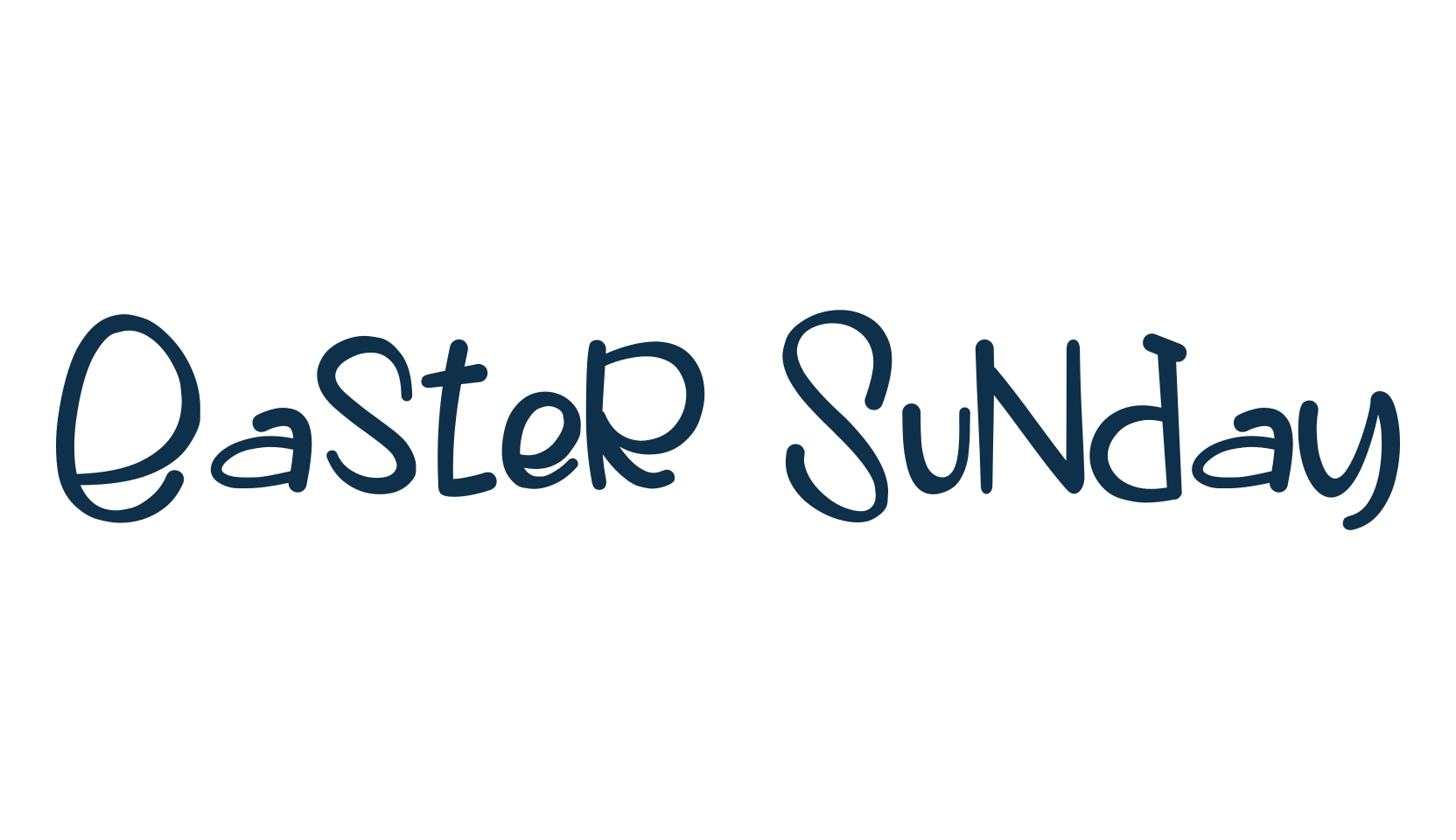 Easter Sunday, fancy cartoon decorative font preview