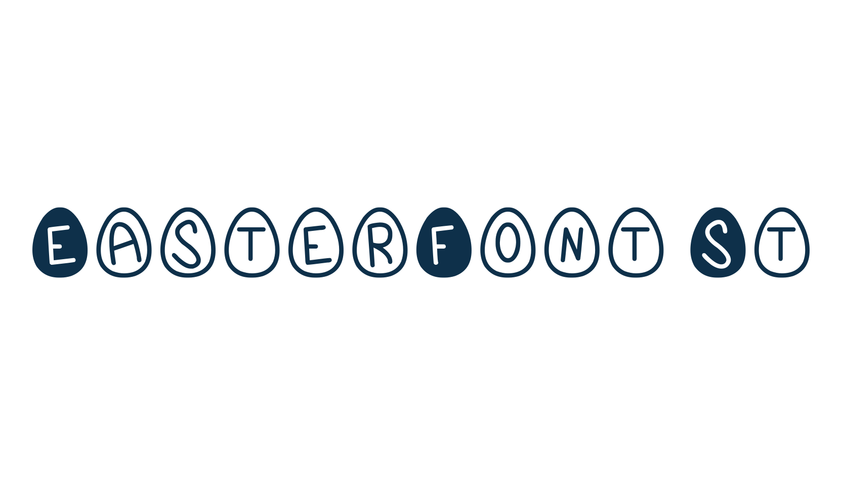 EasterFont St, fancy decorative font preview
