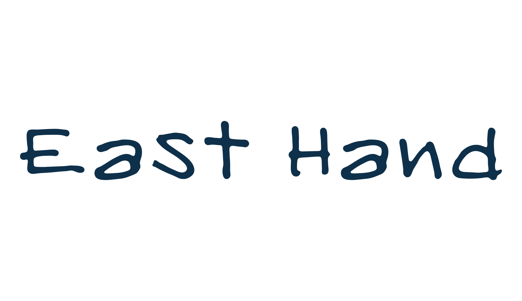 East Hand, handwriting font preview