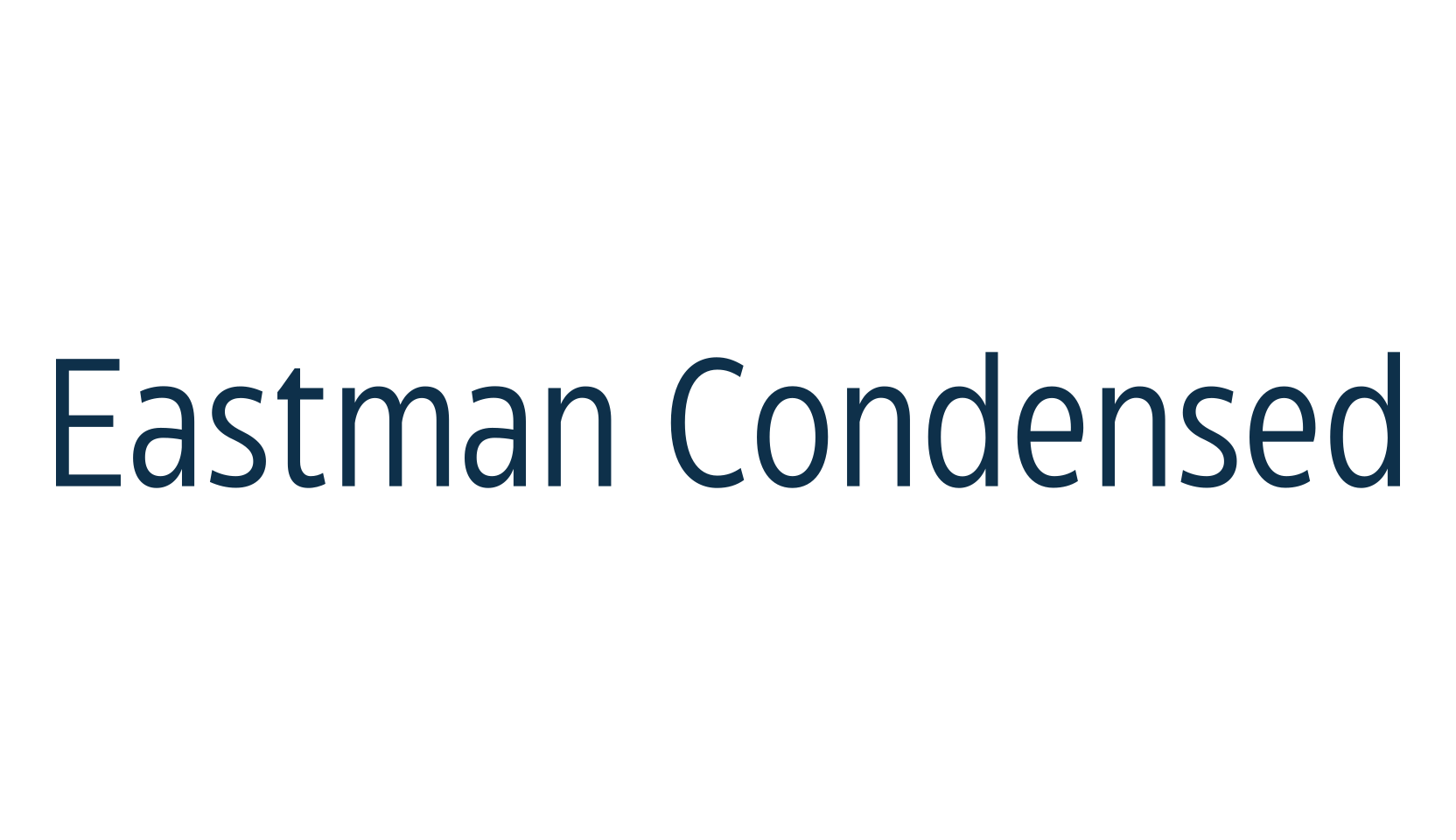 Eastman Condensed, sans serif font preview