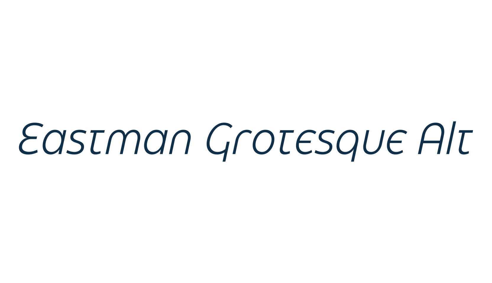 Eastman Grotesque Alt, basic sans serif font preview