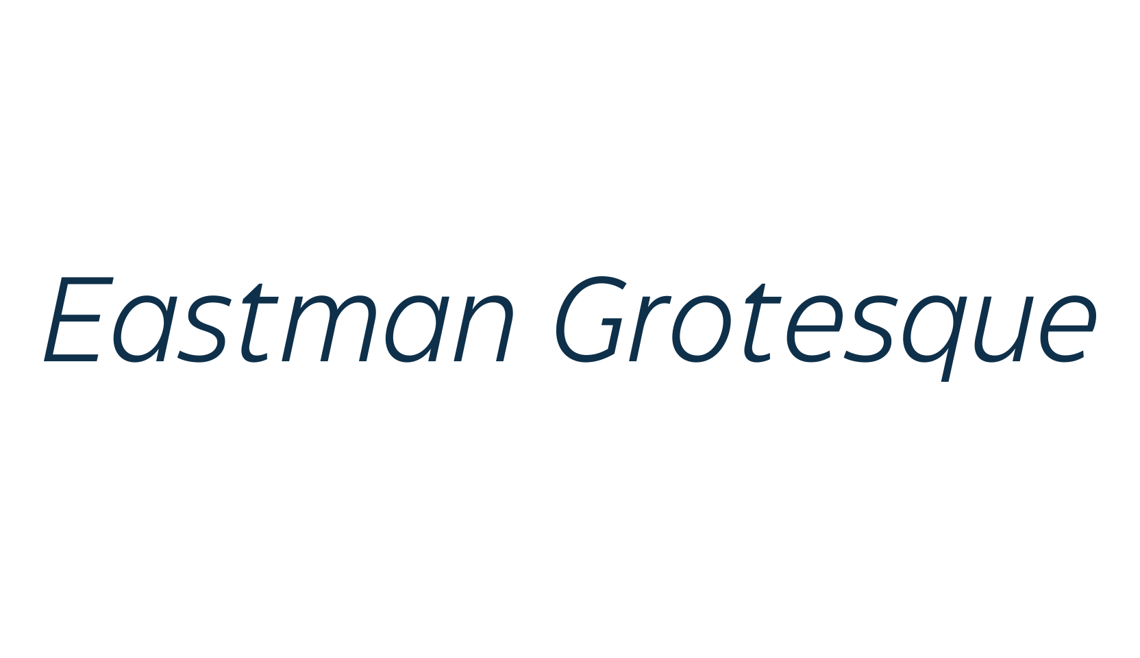 Eastman Grotesque, sans serif font preview