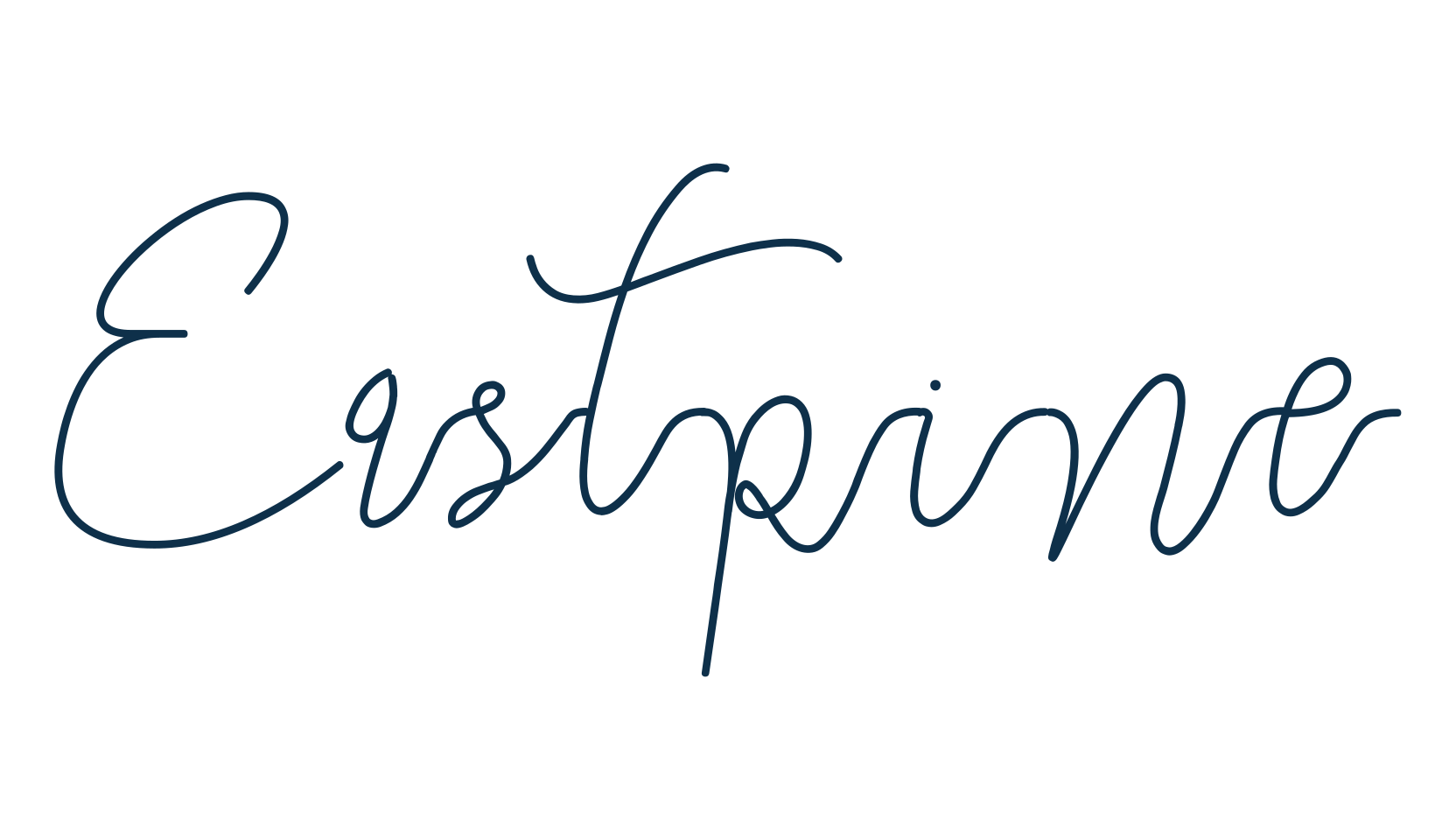 Eastpine, script handwritten fancy decorative calligraphy font preview