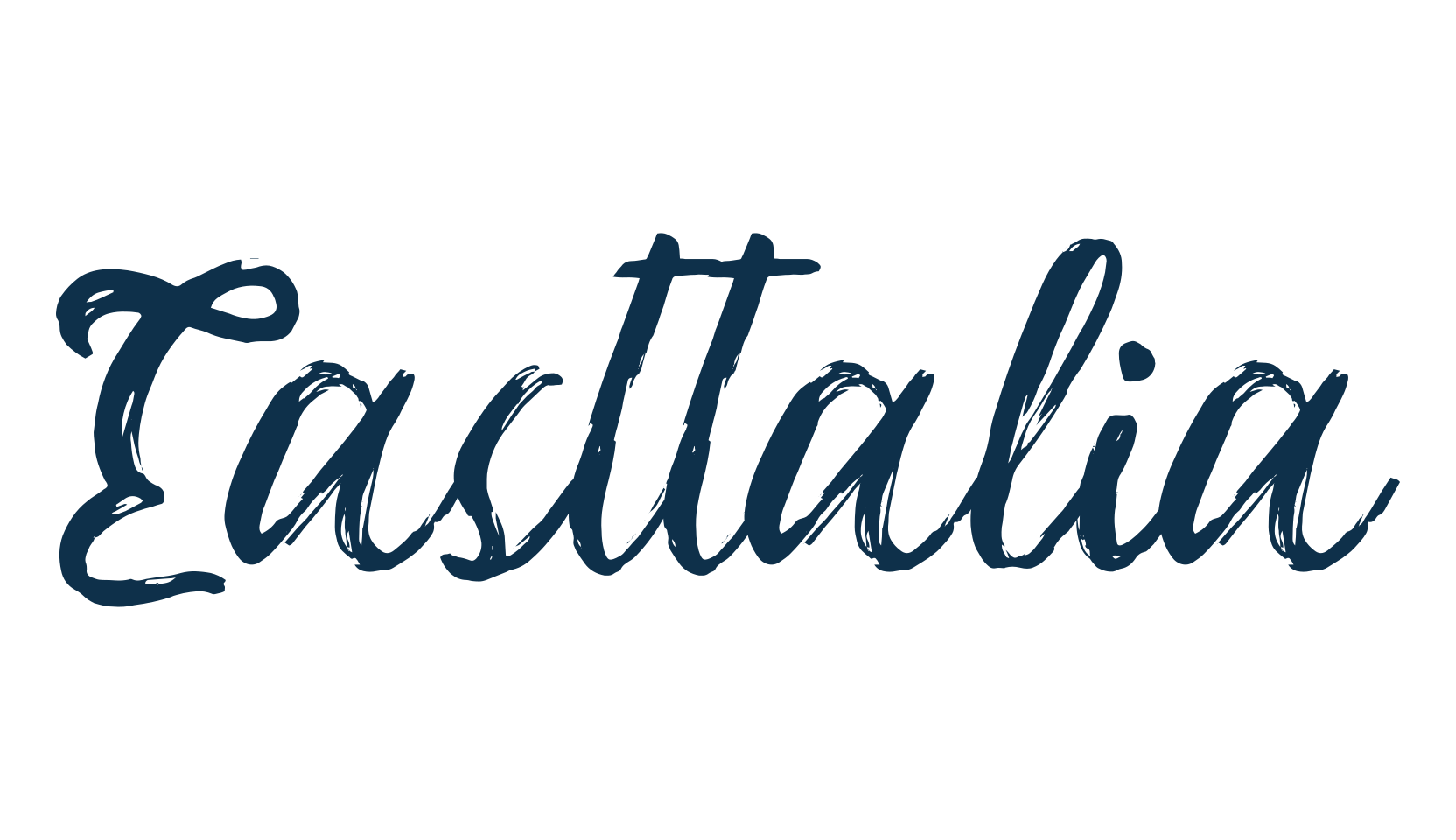 Easttalia, brush font preview