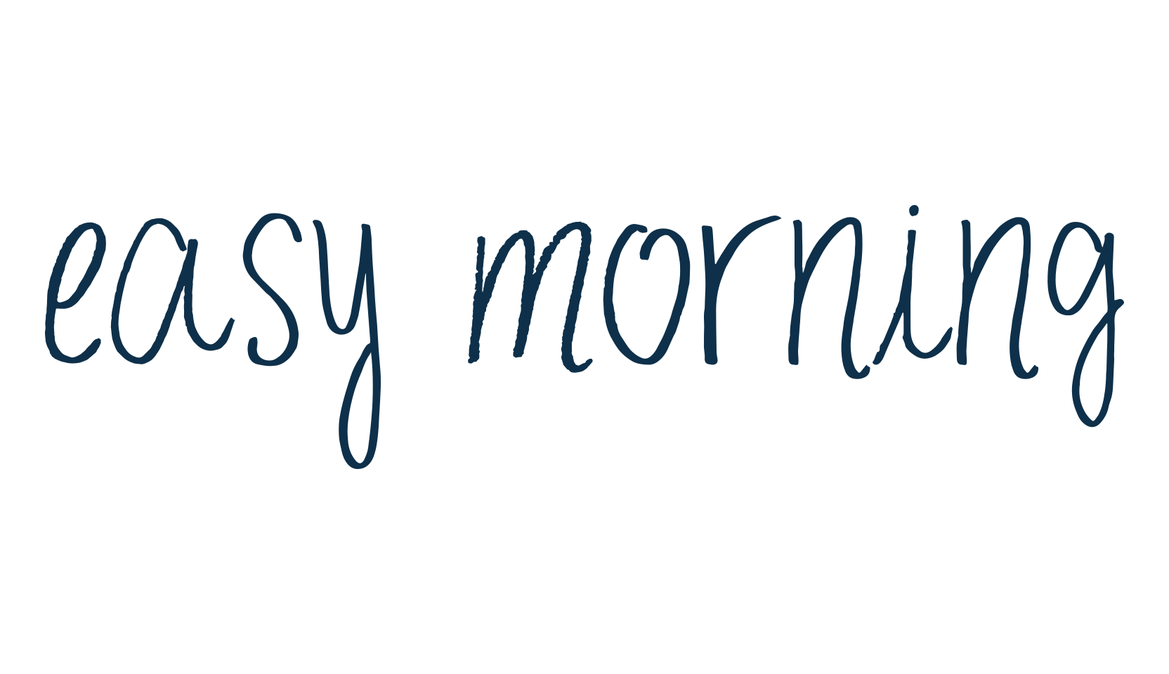 Easy Morning, script handwritten fancy decorative calligraphy font preview