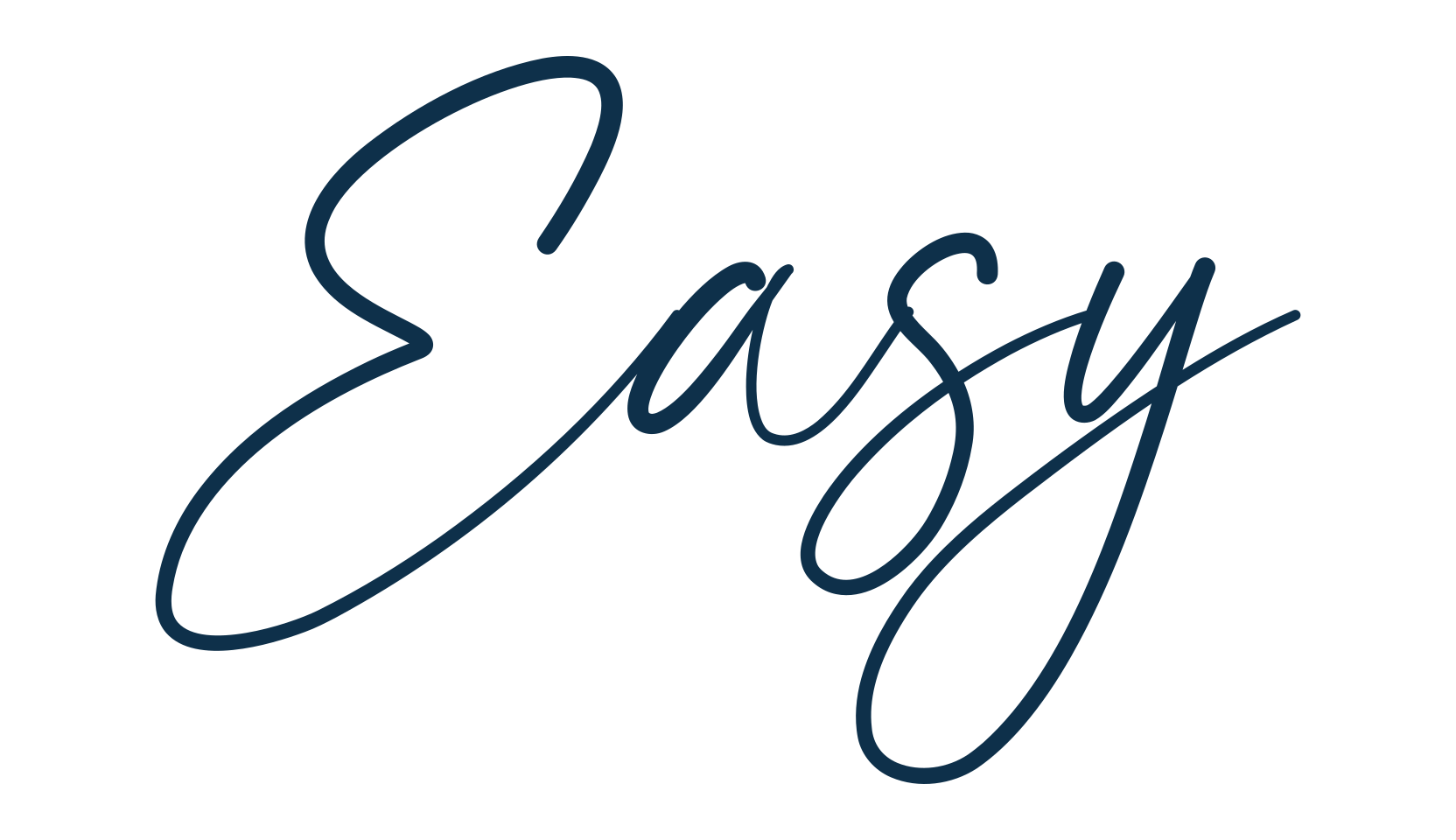 Easy, handwriting font preview