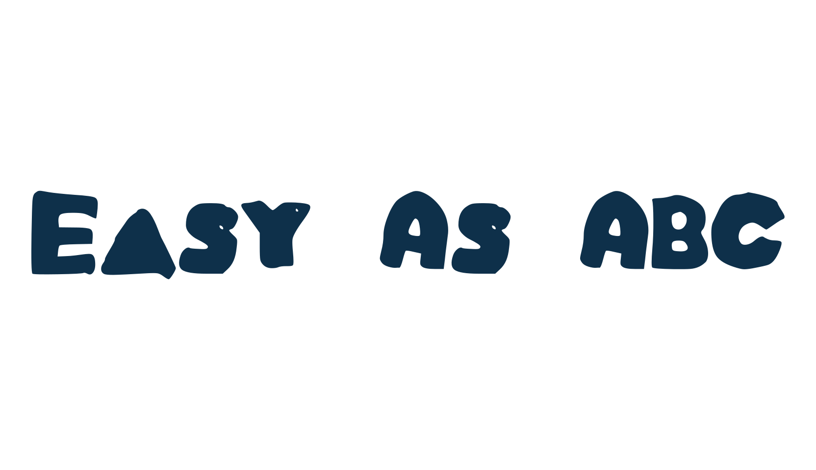 Easy As ABC, fancy various decorative font preview