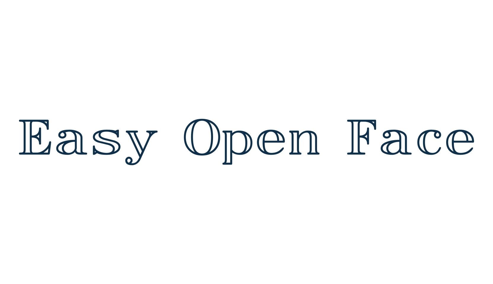 Easy Open Face, decorative font preview