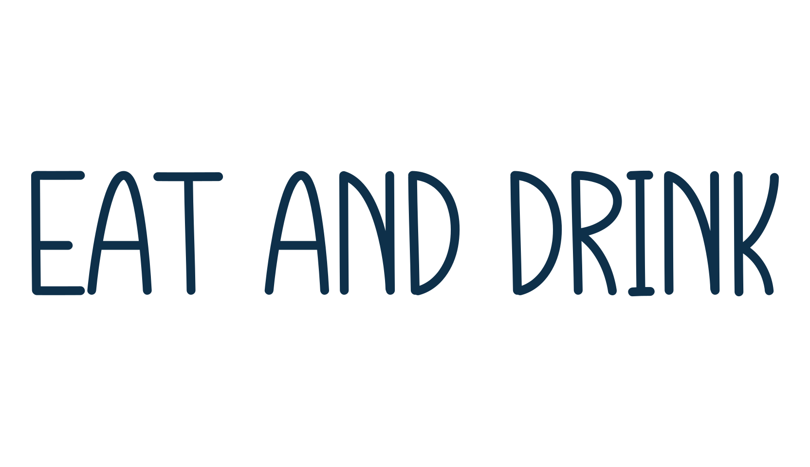Eat And Drink, script handwritten fancy decorative calligraphy font preview