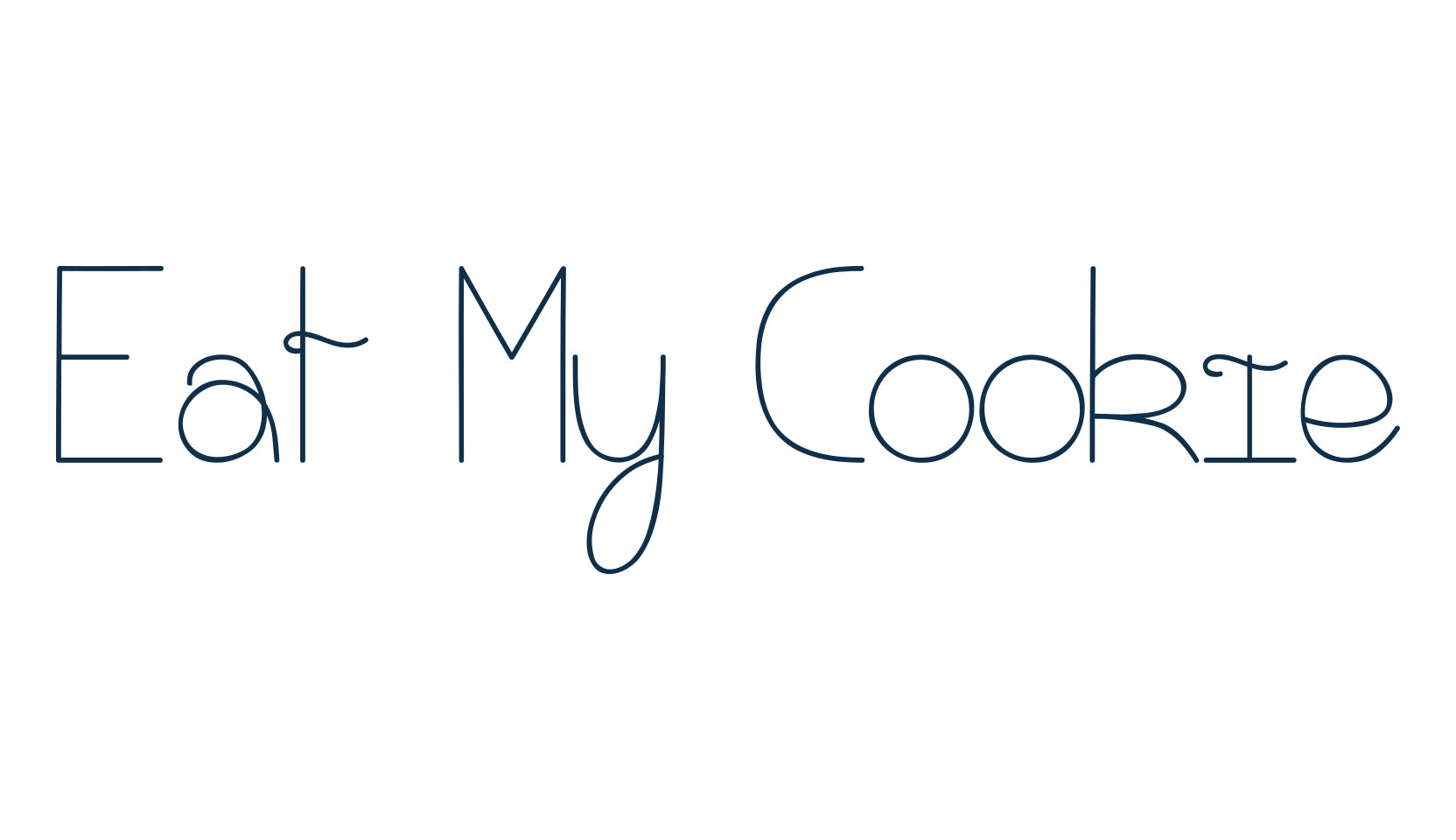 Eat My Cookie, fancy various decorative font preview