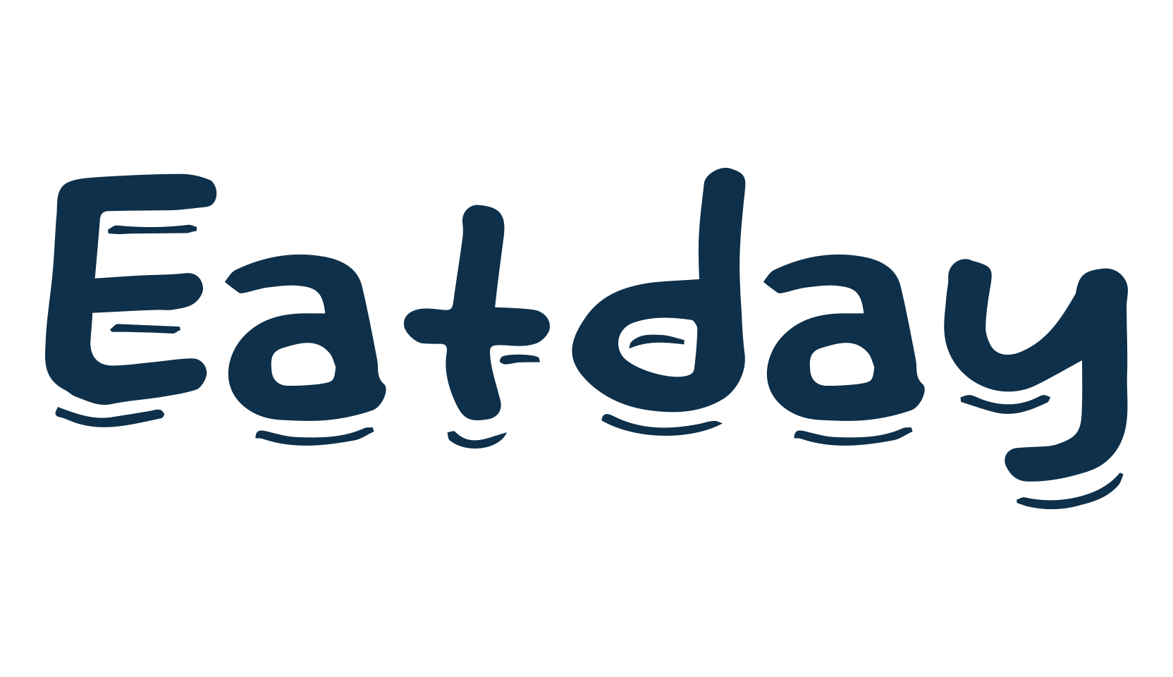 Eatday, cartoon font preview
