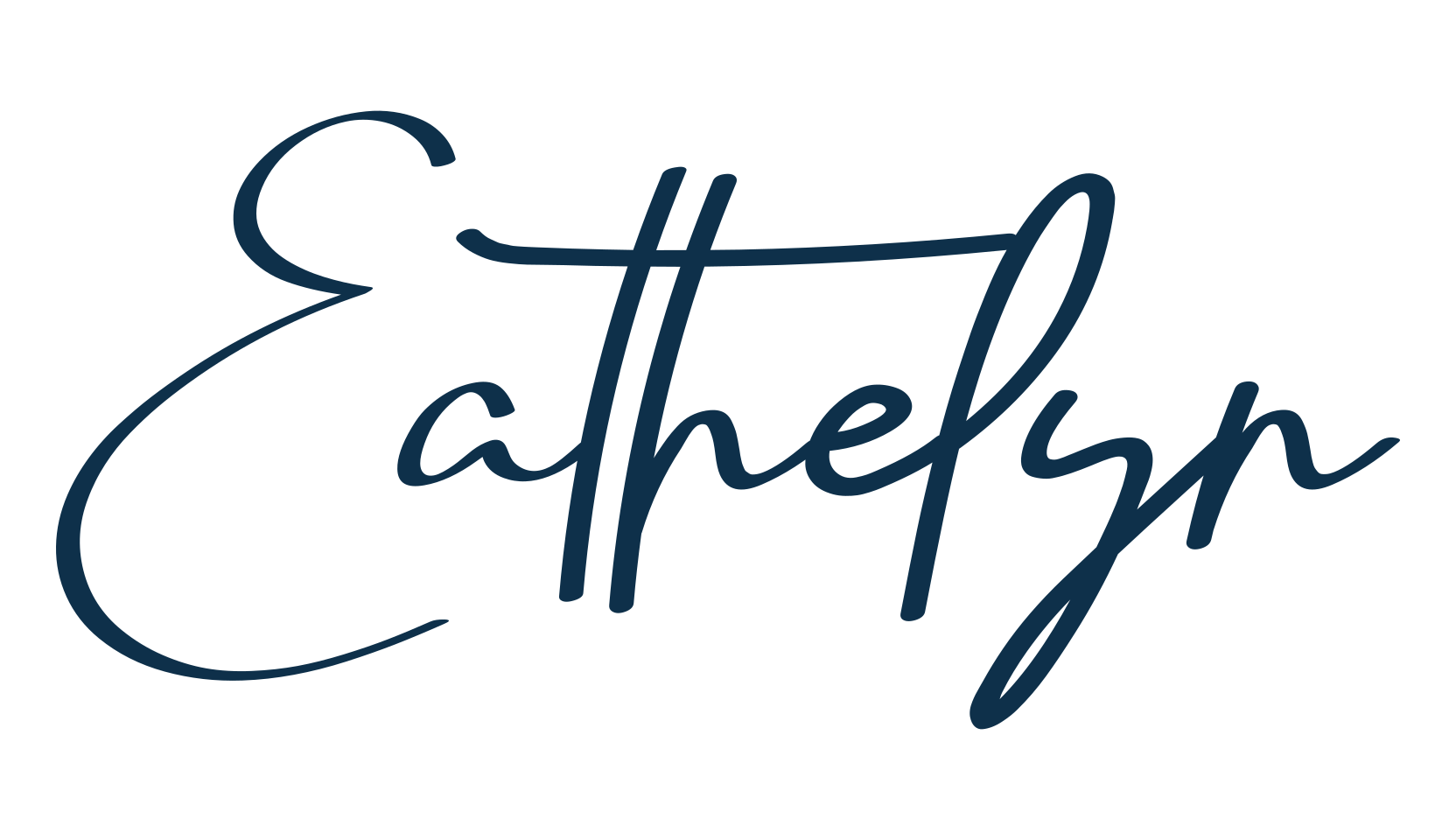 Eathelyn, calligraphy font preview