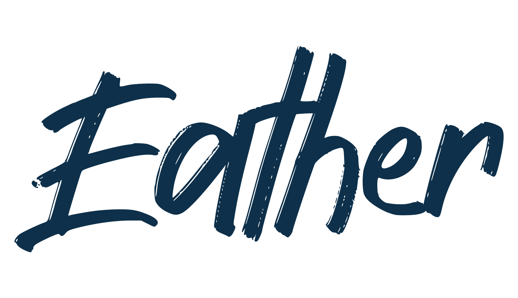 Eather, script brush fancy decorative calligraphy font preview